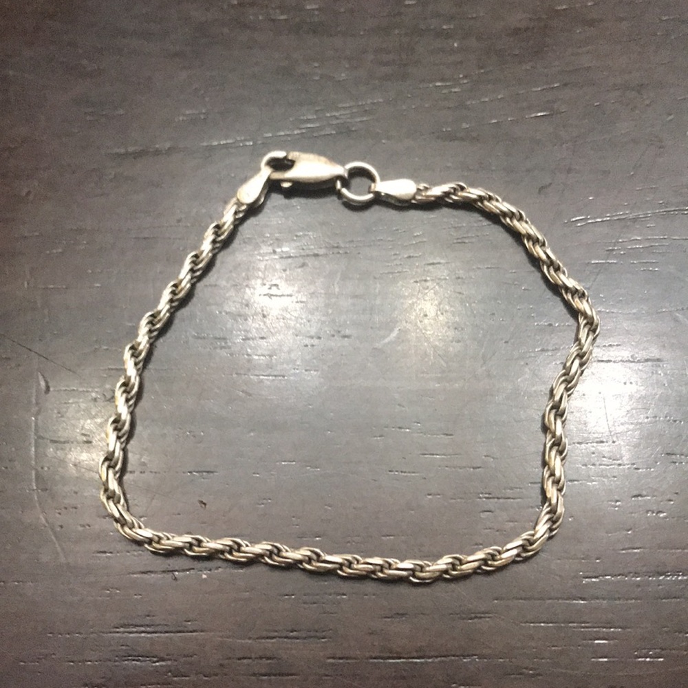 Sterling silver braid bracelet